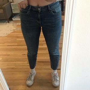H&M pleated jeans
